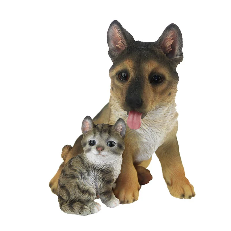 37000477- GERMAN SHEPHERD PUP WITH KITTEN