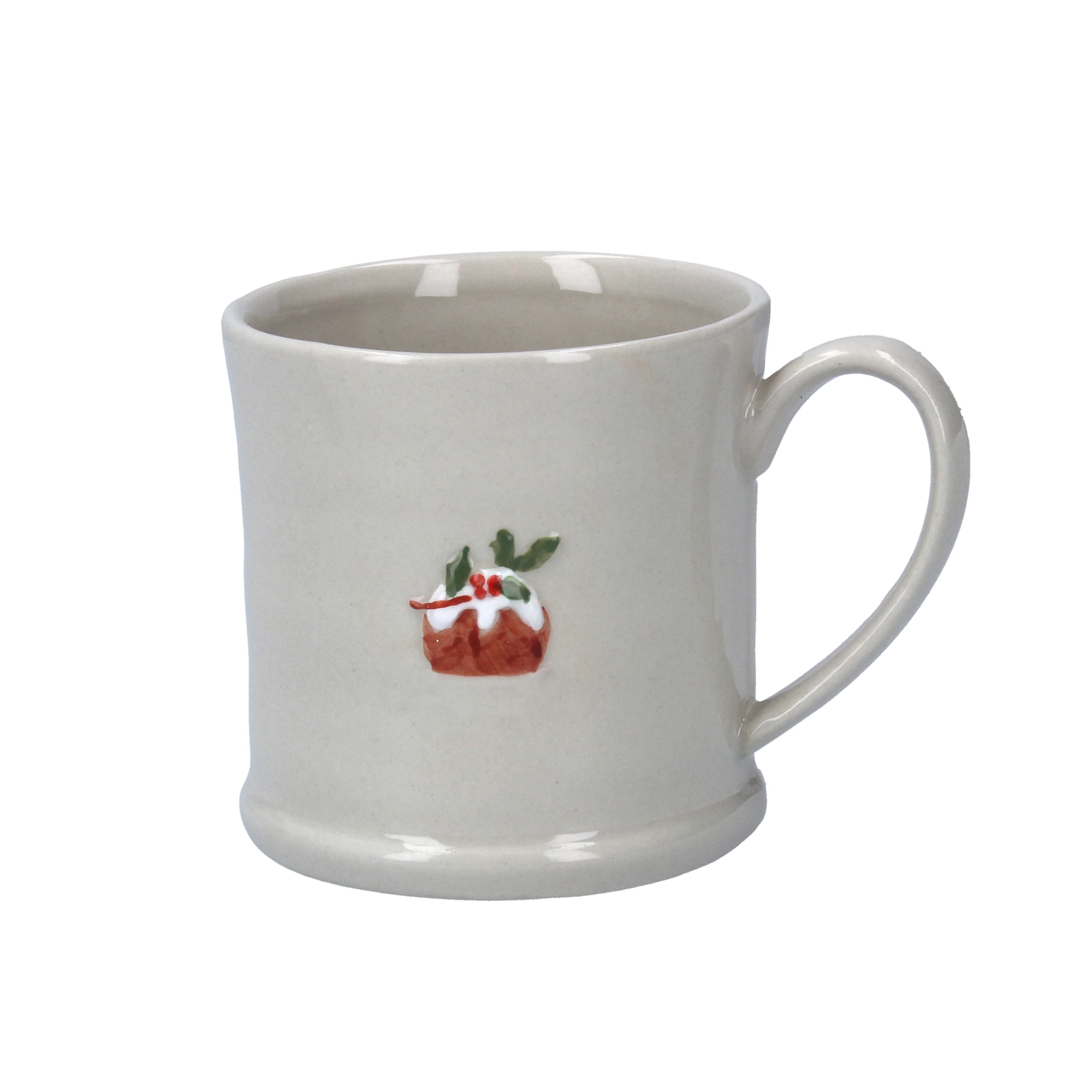 Ceramic Mini Mug with Plum Pudding