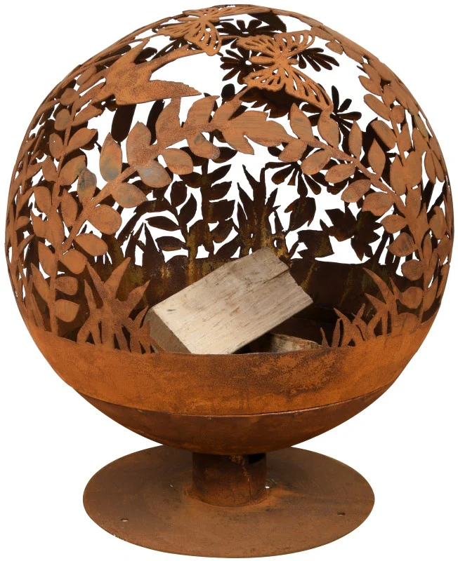 FF401 - FIRE GLOBE LASER CUT BIRDS