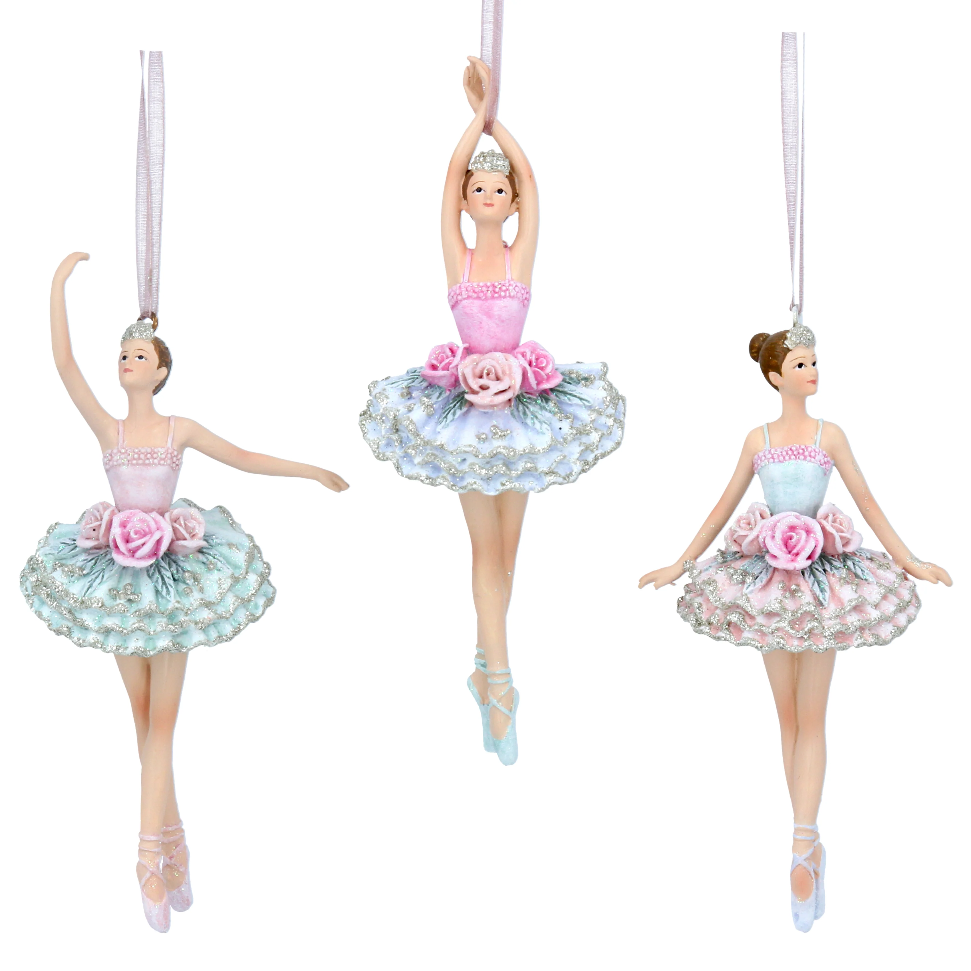 Pastel Resin Ballerina Dec, 2as