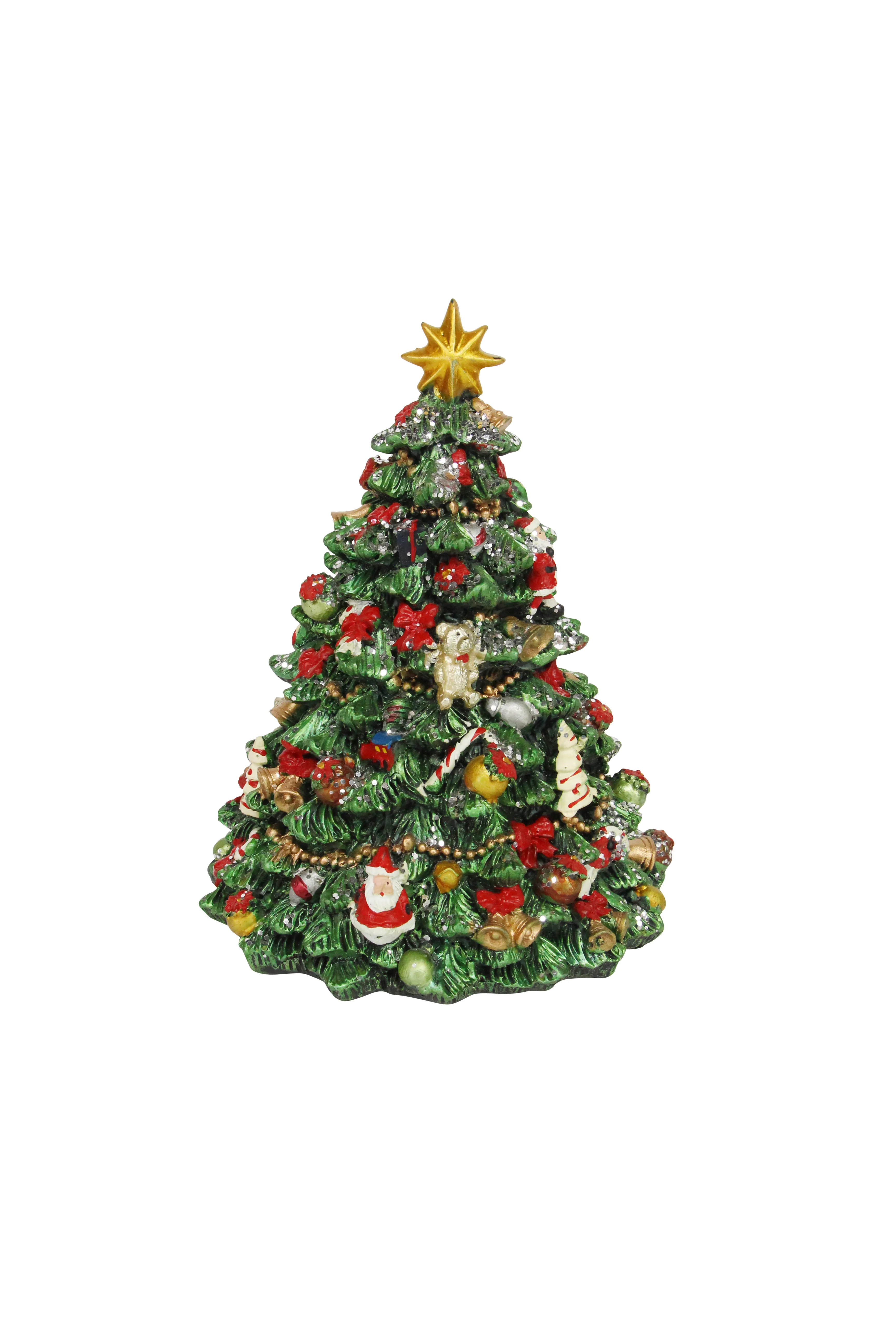 Revolving Resin Christmas Tree Music Box